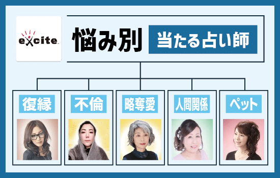 エキサイト電話占いの当たる占い師を悩み別におすすめ！