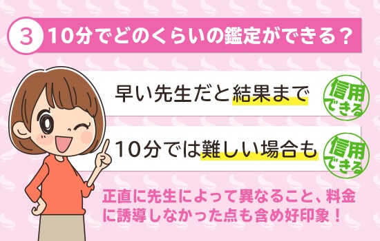 10分でどのぐらい鑑定できるのか！？
