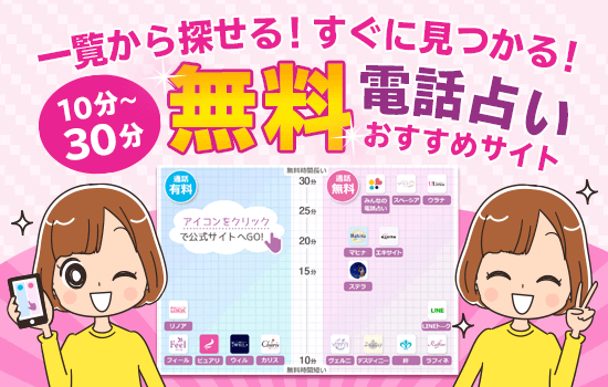 電話占い初回無料15選！10分・20分・30分無料がお試しで使える電話占いを教えます！
