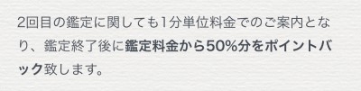 電話占いシリウス　ポイントバック