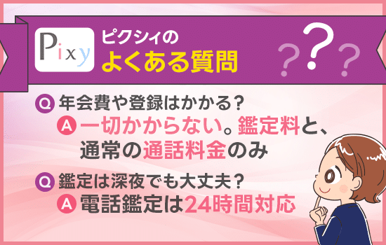 ピクシィのよくある質問