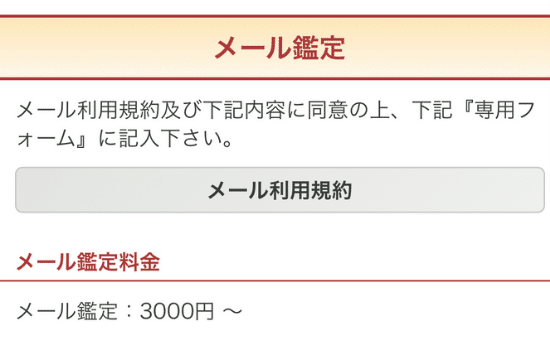 電話占いリノアの「メール鑑定システム」