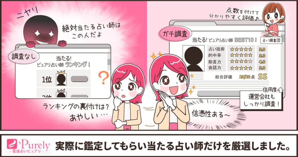 電話占いピュアリの当たる先生を紹介