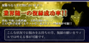 電話占いウィル-復縁特化特選鑑定師紹介